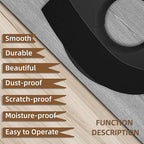 GSCIT Club Black Edge Banding, 3/4 inch x 10ft Melamine Edge Banding with Hot Melt Adhesive Preglued Cabinet Edge Banding Flexible Black Veneer Edging