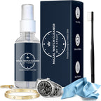 Mazal Watch and Jewelry Cleaner Spray kit. Cleaning Solution -Safe on All Metals, Crystals, Gold, Platinum, Precious Gemstones, Diamond Jewelry- Quick, Long Lasting Shine- TSA Approved 2oz