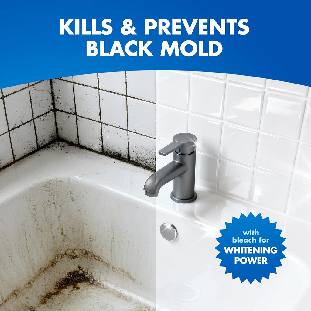 Lysol Mold & Mildew Remover Spray, Bathroom & Shower Cleaner, Disinfectant Spray, Stain Remover with Bleach, Tough on Black Mold, Multipurpose Cleaner for Home and Kitchen, 32oz (3 Pack)