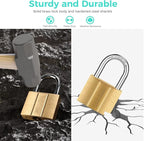 81/40-4P Brass Keyed Padlock (Keyed Alike, Waterproof, Solid Brass Lock) for Sheds, Storage Unit, School, Gym Locker, Fence, Toolbox, Hasp, Storage - 1-9/16 in. (40 mm) *4