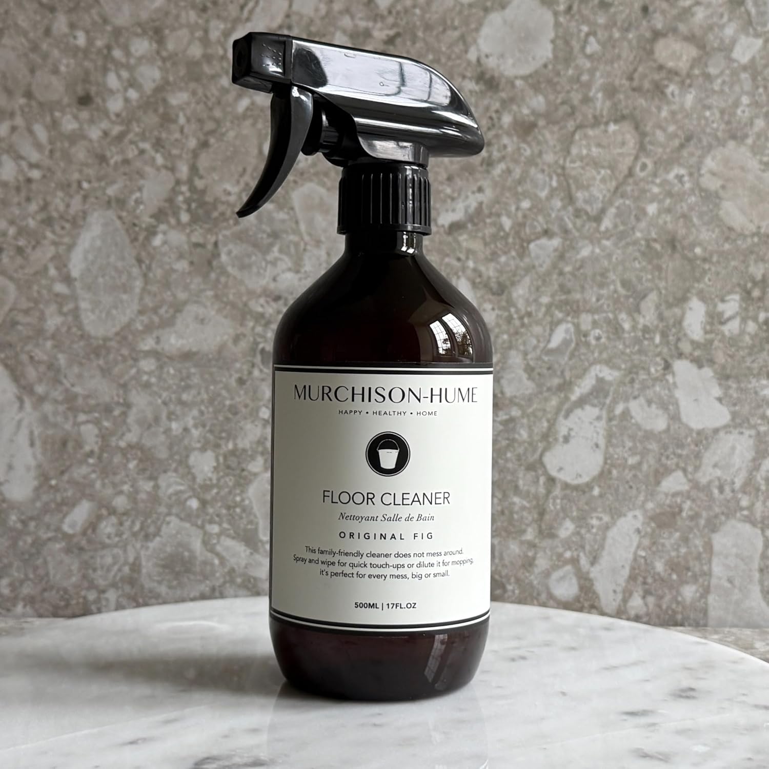 Murchison-Hume Natural Floor Cleaner Spray – Pet-Friendly, Non-Toxic, Plant-Based Formula for Hardwood, Tile & Laminate – Streak-Free Shine, Fresh Scent – 17oz Bottle-Original Fig