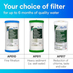 3M Aqua-Pure Whole House Replacement Water Filter Cartridge AP817, for use with AP801 Housing, 25 Micron, Reduces Chlorine, Taste and Odor