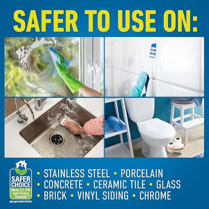 CLR Brands Calcium, Lime & Rust Remover, 26 oz. Spray Bottle, 2 Pack, Blasts Calcium, Dissolves Lime Deposits, Zaps Stubborn Rust Stains and Hard Water Deposits