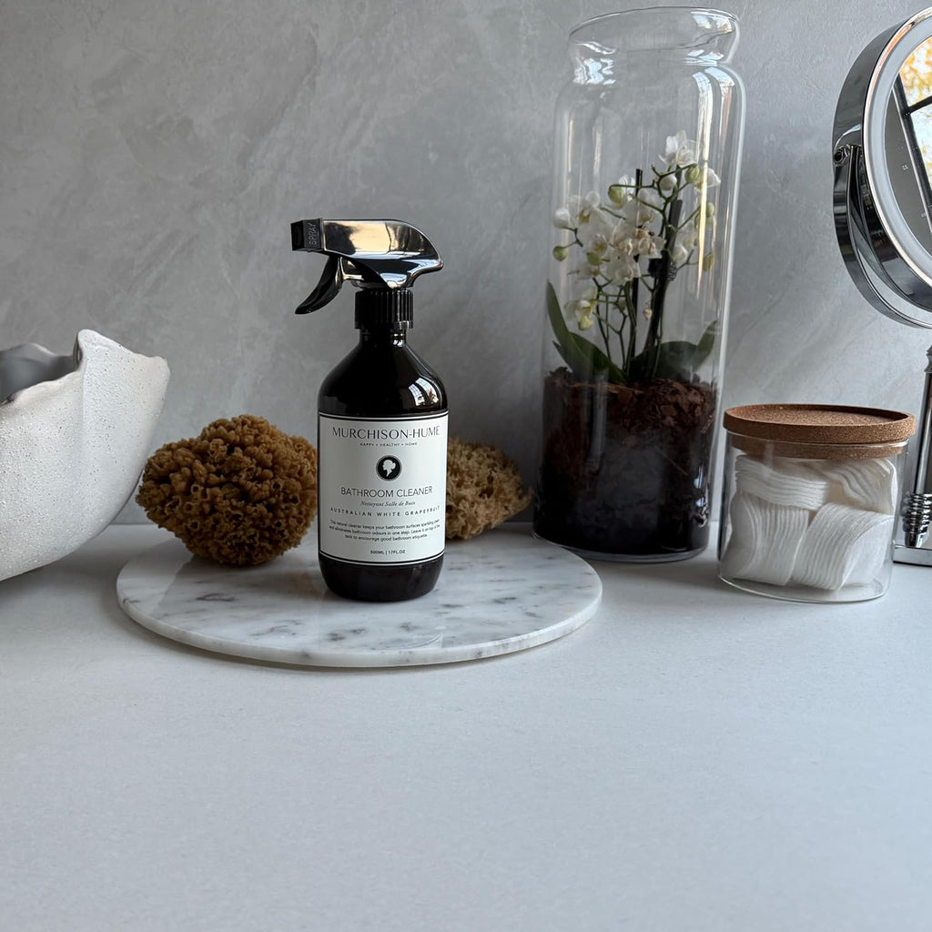 Murchison-Hume Powerful, Plant-based, Multi-Surface Bathroom Cleaner Spray for Basins, Tubs, Tiles, and Toilets. Eliminates Odor, 17oz, Australian White Grapefruit Scent 2 Pack