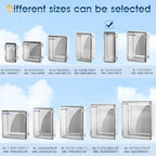 Waterproof Outdoor Project ABS Plastic Junction Box IP67 Weatherproof Dustproof Enclosure with Hinged Cover, Mounting Plate,Wall Brackets for Power Project (Clear,10.2"x4.3"x3.0")