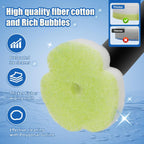 Toilet Bowl Cleaner Wand Refills,70 PCS Disposable Toilet Brush Heads Compatible with Wa.IE Jiemi and Most Wand,Disposable Wand Heads for Deep Cleaning