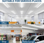 4 Pack T8 LED Bulbs 4 Foot, 14W 2450LM 6000K Super Bright, Type A+B 4FT LED Bulbs, Fluorescent Tubes Replacement, Plug & Play or Ballast Bypass, Clear Cover