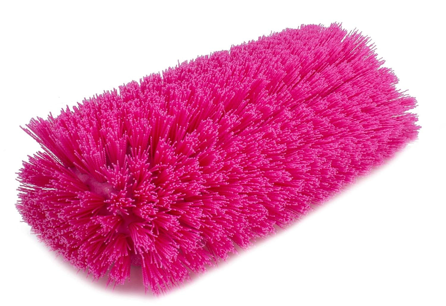 SPARTA 40422EC26 Floor Scrub Brush Head, Multi-Level, Dual Surface Plastic Block with Side Bristles, Crimped Polyester, Threaded Handle Hole, Ideal for Wide and Tight Spaces, BPA Free, 12 Inches, Pink
