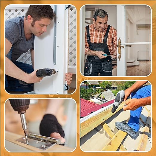 VIGRUE 520pcs 304 Stainless Steel Wood Screw Assortment Kit, #4#6#8#10 Flat Head & Pan Head Philips Self Tapping Screw Assortment