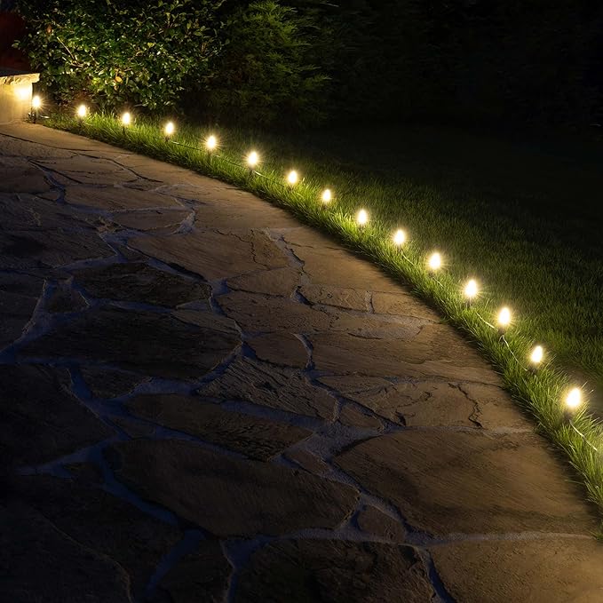 Wintergreen Lighting 25 Pack OptiCore C7 LED Christmas Light Bulbs - Replacement LED Christmas Lights Heavy Duty Premium Outdoor Christmas Lights, E12 Base(Warm White Faceted)