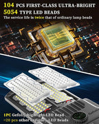 Gefolly SL-10000W Solar Street Lights Outdoor, 600000LM Commercial Parking Lot Light Dusk to Dawn IP67 Waterproof 6500K Security Flood Lights with Motion Sensor Lamp for Yard, Road