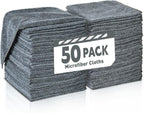 Microfiber Cleaning Cloths Bulk Pack-50 Pack, Microfiber Towels Bulk, Towels for Cars, Cleaning Rags Gray (12x12 inches)