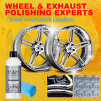 Metal Polish (16oz) & Chrome & Aluminum & Stainless Steel Polish, Multi Purpose Polish, Cleaner, Restorer and Protectant Compound for Metal Chrome Aluminum and Stainless Steel