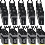 Bionso 120PCS Oscillating Tool Blade, Professional Universal Titanium Multitool Blades for Wood Metal, Multi Tool Blades Kits, Oscillating Saw Blades Fit Dewalt Ryobi Milwaukee Rockwell Fein Makita