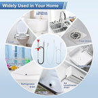 Drain Snake Clog Remover Tool: 5 × 30 Inch Sink Snake + 1 × 35.5 Inch Drain Cleaner Tool + 4 × 59 Inch Tube Drain Brush for Shower, Toilet, Bathroom Sink & Tub (10 Pack)