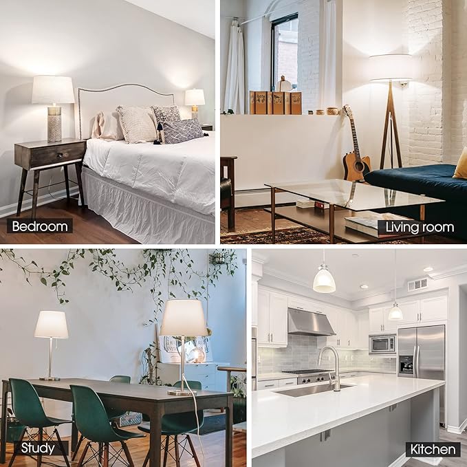 E ENERGETIC LIGHTING Dimmable LED Light Bulbs, 60W Equivalent, Cool White 4000K, 8-8.5W 800 Lumens LED Bulbs, E26 Base Standard Light Bulbs, ETL Listed, 20 Packs