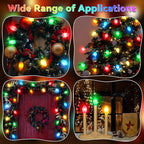 25 Pack Twinkle Christmas Replacement Bulbs, 7W Random Blinking Light Bulbs for Christmas String Light, Nightlights(Multicolor,C7,E12 Intermediate Base)