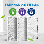 LotFancy 14x25x1 Air Filter MERV 13 Pet Smoke Smog Allergens Defense (6-Pack) Pleated HVAC Furnace Air Filters, Replacement for Home AC & Heating Systems, Actual Size: 13.75" x 24.75" x 0.75"