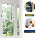 Adjustable Window Security Bars (White-1PCS, 9.8-16.7In)