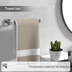 Toilet Paper Holder Collision Avoidance Towel Racks for Bathroom Thickened Material 304 Stainless Steel Towel Rack 10-Piece Towel Bar Polished Chrome Bathroom Hardware Set Will Not Rust