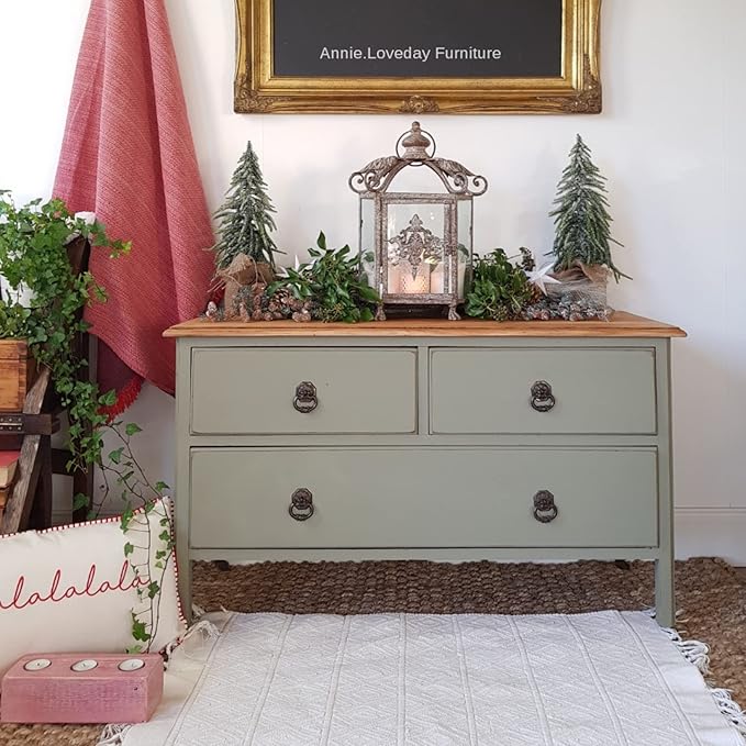 Dixie Belle Paint Company Chalk Finish Furniture Paint - Spanish Moss (32oz) - Matte Succulent Green Chic Chalk Mineral DIY Furniture Paint