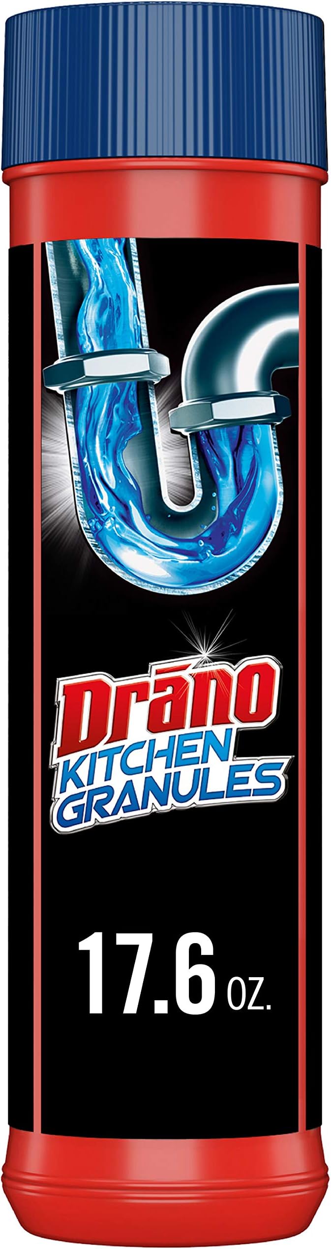 Drano Kitchen Granules Drain Clog Remover and Cleaner, 17.6 Ounce