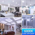 Energetic BR30 LED Recessed Light Bulb, 9W=75W, 6000K Cool Daylight, 900LM, Dimmable Ceiling Flood Light Bulb for Cans, CRI80+, 12-Pack