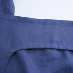 Amazhiyu 100% Linen Door Hanging Laundry Hamper Bag, 19x27 Inches (Navy)