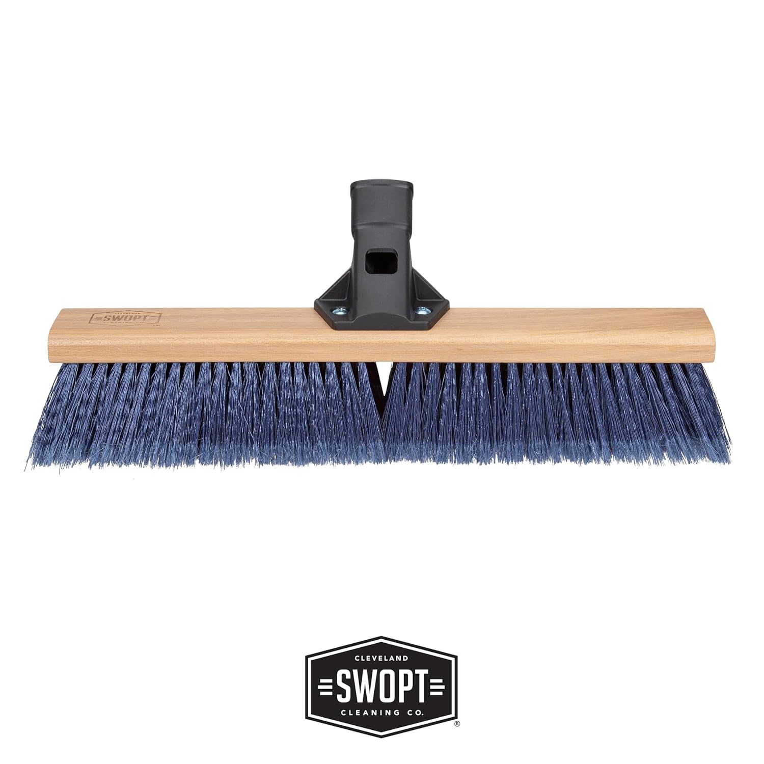SWOPT 18” Premium Multi-Surface Push Broom Cleaning Head — Indoor and Outdoor Push Broom — Interchangeable with All SWOPT Cleaning Products for More Efficient Cleaning and Storage