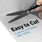 Window Screen Replacement Kit, 36"W × 90"L Durable Polyester Adjustable Screen Mesh with Retainer Spline (32ft) for DIY Project Window Screen Door Screen Replacement & Repair, Black