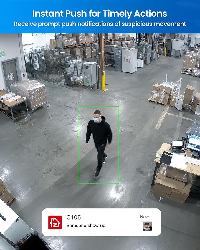 ZOSI 4K PoE Security Camera System,8 x 8MP/4K Outdoor Indoor Cameras with Person Vehicle Detection,People Counting,One-Way Audio,Night Vision,8CH 8MP CCTV NVR with 2TB HDD for Business 24/7 Recording