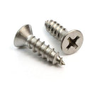 Bolt Dropper No. 8 x 3/4" Stainless Steel Flat Head Phillips Wood Screw, (100 pc), 18-8 (304) Stainless Steel Sheet Metal Screws- Type A Point, Plain Finish