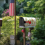 Summer Sunflower Mailbox Covers Magnetic Standard Size Yellow Sunflowers Floral Mailbox Post Cover Magnetic Waterproof Mailbox Decor Rustic Flowers Mailbox Wraps for Garden Yard 21 * 18 Inch