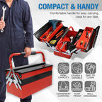 Mini Toolbox, Tool Box Organizer with Steel, Cantilever for Workshop, Garage, Warehouse