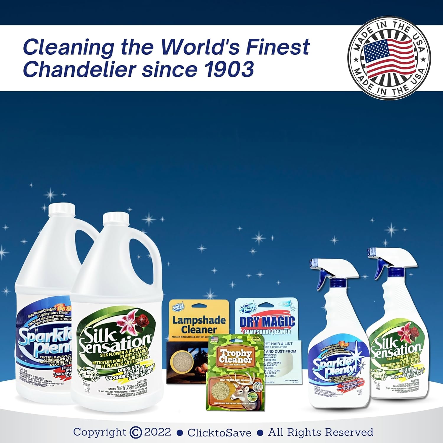 Sparkle Plenty Silk Sensation Artificial Flower & Plant Leaf Cleaner and Shine -Fake Flower Dusting Spray -Silk Plant Cleaner Spray No Wipe -Drip Dry Cleaning Supplies for Artificial Tree, Bundle of 2