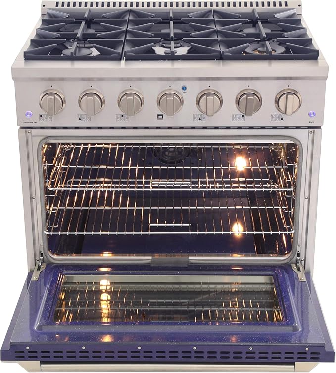 Kucht KNG361/LP-B Gas Range, Blue