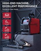 ARCCAPTAIN Upgraded 110V/220V Stick Welder, [Large LED Display] 160A ARC/Lift TIG Welding Machine with Synergic Control, IGBT Inverter Portable MMA Welder Machine with Hot Start/Arc Force