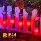 Brightown C9 LED Replacement Christmas Bulbs, 25 Pack Red Shatterproof C9 Bulbs, Waterproof Commercial LED Holiday Bulb for Christmas String Light, E17 Intermediate Base, Dimmable