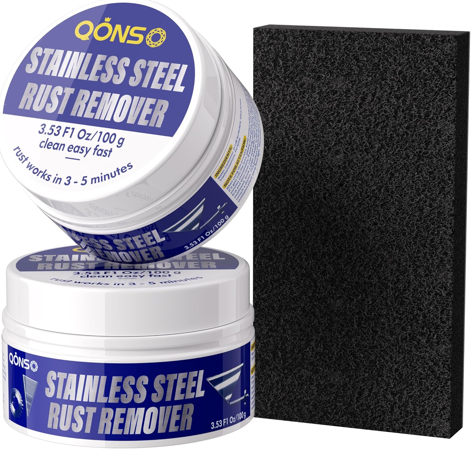 Rust Remover for Stainless Steel, Stainless Steel Rust Remover for Refrigerator,Table,Grill Stubborn Rust,Rust Spots, 1 Bottled, 3.5oz