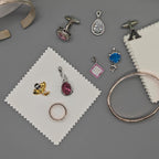 50pcs Jewelry Cleaning Cloth Polishing Cloth for Sterling Silver Gold Platinum Small Polish Cloth (3" x 3")