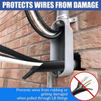 42200 LB Wire Guide for 2" LBs, Upgrade Shoehorn Wire Pulling Guide for Use with PVC & Metal LB Fitting, Bottom Reinforcement, Black