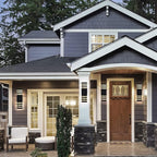 Dusk to Dawn Outdoor Wall Lights 1 Pack, IP65 Waterproof Modern Exterior Light Fixture, 3000K Warm White 3-Layer Up and Down Outdoor Wall Sconce for House Front Porch Garage