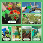 WNJ Garden Tool Set, 14PCS Complete Set of Heavy-Duty Stainless Steel Gardening Hand Tools with Stylish and Durable Tool Bag and Non-Slip Rubber Grips, Ideal Gardening Kit Gift for Women and Men