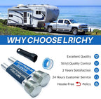 4.5" x 1/2" NPT RV Water Heater Anode Rod Replacement for Atwood 91857 Tank Drain Plug, 2 Pcs, Rust-Resistant Hex Head, Soften Hard Scale and Keep Heating Element Clean & Efficient