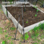 Multi-Purpose Garden Hoe Tool – Heavy Duty Adjustable (16"-30") with Ergonomic Handle, Anti-Rust Coated Steel, for Weeding, Digging, Cultivating – Lawn, Farm, Outdoor Use