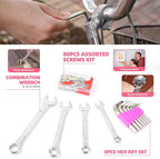 125 PCS Pink Household Tool Set, Pink Ladies Basic House DIY Toolkit Set for Home Garage Office College Dormitory Use, Hand Tool Kits for Women