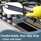 PHYEX 2 Packs Small Brushes for Cleaning, Stiff Bristle Grout Scrub Brushes for Kitchen, Bathroom, and Tile Floors, Ideal for Gaps, Crevices, and Window Tracks