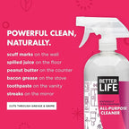Better Life All Purpose Cleaner - Multipurpose Home and Kitchen Cleaning Spray for Glass, Countertops, Appliances, Upholstery- Multi-surface Spray Cleaner - Currant and Citrus, 32oz (Pack of 1)