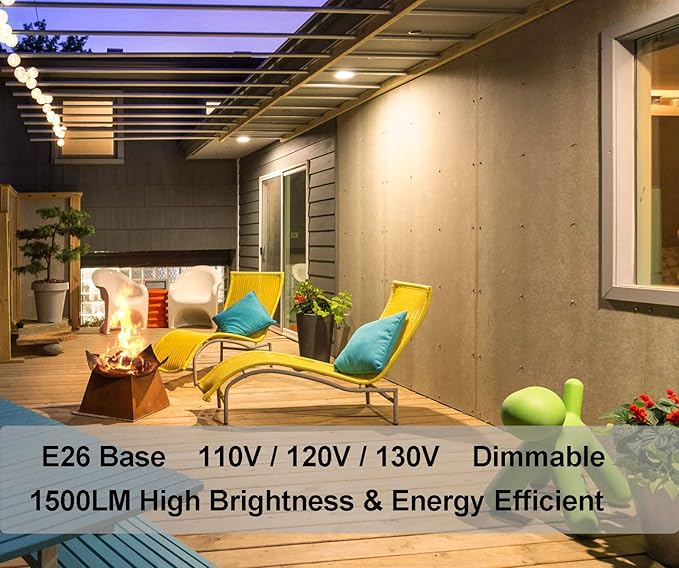 Vinaco PAR30 Flood Light 100W, 6 Pack High Brightness 1500LM PAR30 Halogen Long Neck Dimmable,PAR30L Flood 100 Watt 3000K Warm White, Long Lasting PAR30 100W 120V Flood Long Neck with E26 Base