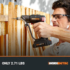 WORX Nitro 20V SwitchDriver 2.0 with 85 pc Accessory Kit, 2-in-1 Brushless Cordless Drill Driver, Drill Set Rotatable Dual 1/4" Chucks, WX177L.2 – (Battery & Charger Included)